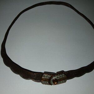 Longaberger So Rachel - Scalloped Mesh Necklace - NWOT